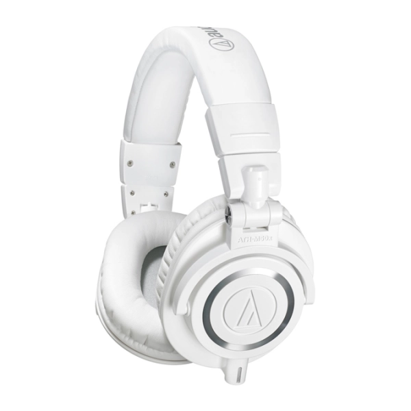Навушники Audio-Technica ATH-M50X з вбудованими басами, роз'єм 3,5 мм White