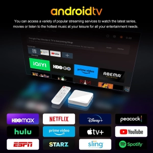 H96 Max H313 2GB/8GB ANDROID TV 14 ГОЛОС. УПРАВЛІННЯ
