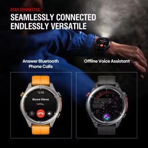 Смарт-годинник Zeblaze Stratos 4 з GPS AMOLED 1.43 Чорний