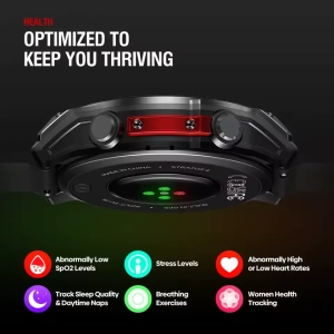 Смарт-годинник Zeblaze Stratos 4 з GPS AMOLED 1.43 Чорний