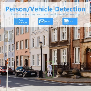 Вулична 9MP IP WiFi камера 3 в 1 A35+ ICSEE Стеження за людьми