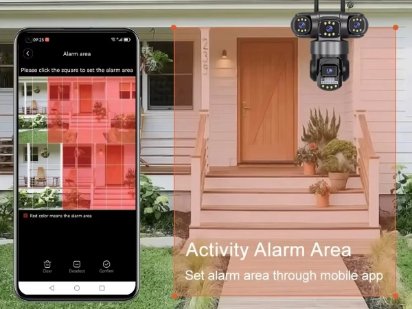Вулична 9MP IP камера WiFi 3 в 1 Verto SC28 V380 PRO