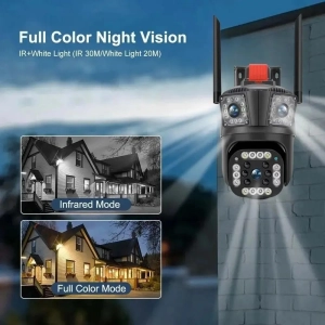 Зовнішня 12MP IP Камера 3 в 1 WiFi Поворотна Verto SC04 V380 PRO