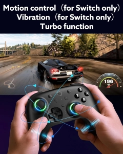 8BitDo Ultimate 2 Bluetooth Геймпад  Switch, Switch 2, ПК з Windows, TMR, Еффект Холла Black