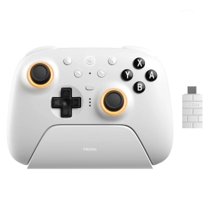 8BitDo Ultimate 2 Bluetooth Геймпад Switch, Switch 2, Windows, TMR, Еффект Холла White