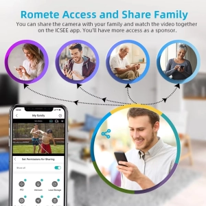 Вулична 9 MP IP WiFi камера 3 в 1 A56 ICSEE Стеження за людьми