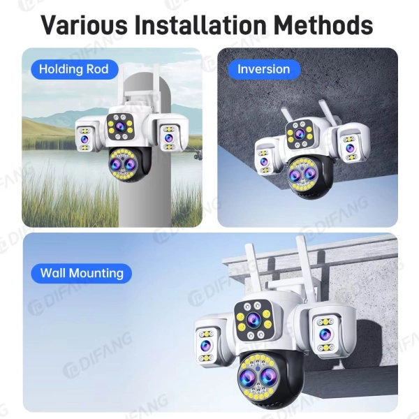 Вулична 16 MP 10X Zoom IP камера Techsion 4 в 1 WiFi Yoosee