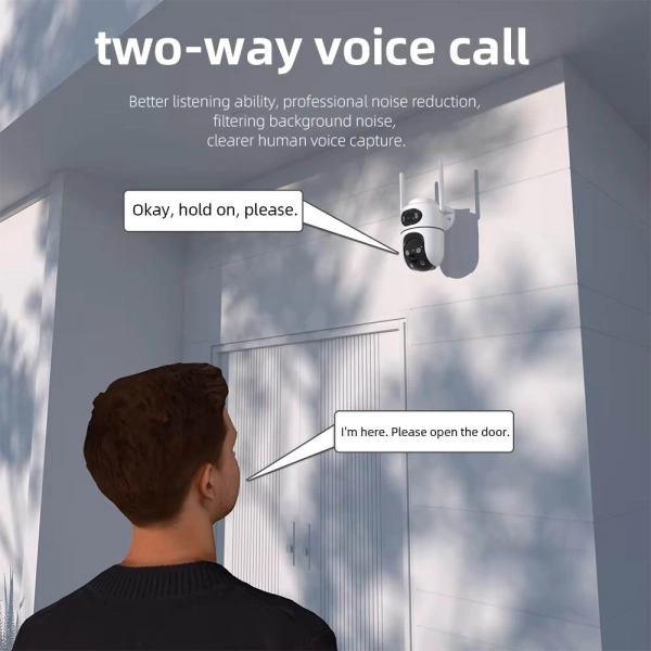 Зовнішня 8 MP IP WiFi камера A37 ICSEE Автостеження за людьми