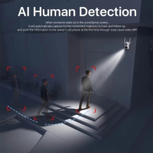 Зовнішня 8 MP IP WiFi камера A37 ICSEE Автостеження за людьми