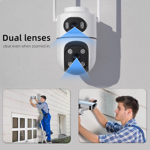 Зовнішня 8 MP IP WiFi камера A37 ICSEE Автостеження за людьми