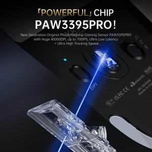 Миша ATTACK SHARK X8 Plus PAW3395PRO з трьома режимами 2.4G/USB-C з кабелем/Bluetooth Чорна