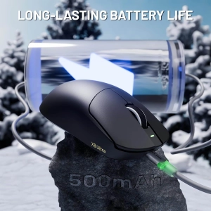 Миша ATTACK SHARK X8 ULTRA 42000 DPI PAW3950MAX,8K 2.4G/USB-C з кабелем/Bluetooth Black