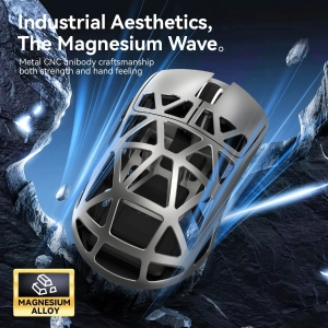 Мишка ATTACK SHARK R2 42000 DPI PAW3950,8K 2.4G/USB-C з кабелем/Bluetooth Grey