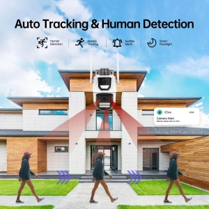 Зовнішня 8 MP IP WiFi камера TOX EP17-QQ-8M Автостеження за людиною ICSEE