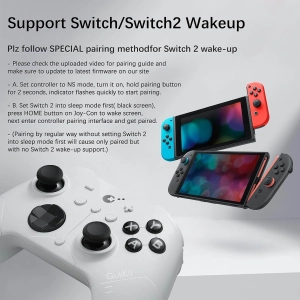 Геймпад GuliKit ES PRO для ПК, Switch 2, Switch та Android, TMR 4000 White