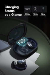 Навушники Baseus Eli Fit Open-Ear TWS спортивні амбушюри для бігу - black