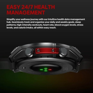 Смарт-годинник Vertix Stratos 4 GPS, 1.43-дюймовий AMOLED-дисплей, 5 атм Чорний