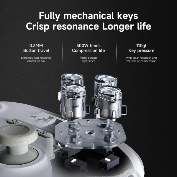 Геймпад AJAZZ GP100 Bluetooth 1000mAh PC,Switch,Android IOS Чорний