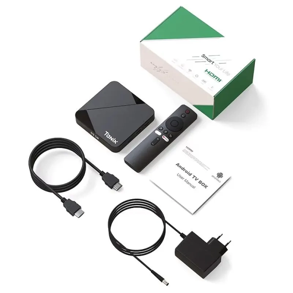 Tanix TX5 4/32 DDR (S905Y5) ANDROID 14.0 Голос. Управління чорна