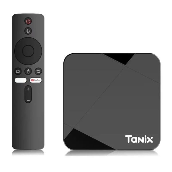 Tanix TX5 4/32 DDR (S905Y5) ANDROID 14.0 Голос. Управління чорна