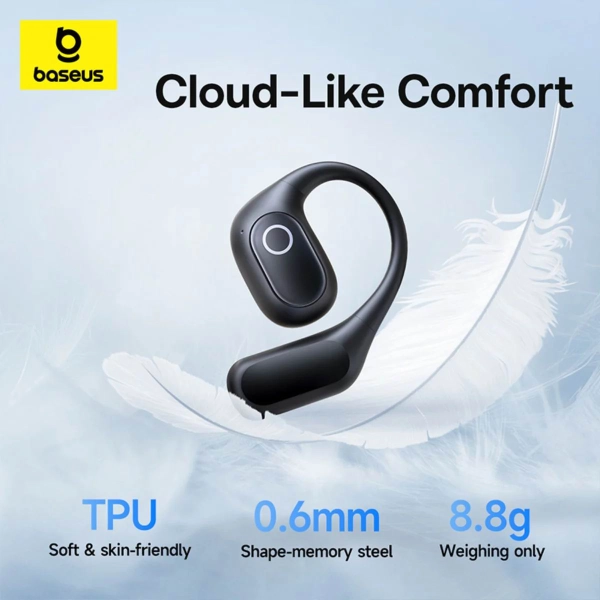 Навушники Baseus Eli 2i Fit Open-Ear TWS спортивні амбушюри для бігу  Black