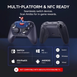 Геймпад MOBAPAD Chitu 2 HD Механічні кнопки, Турбо, 6 осьовий гіроскоп Black