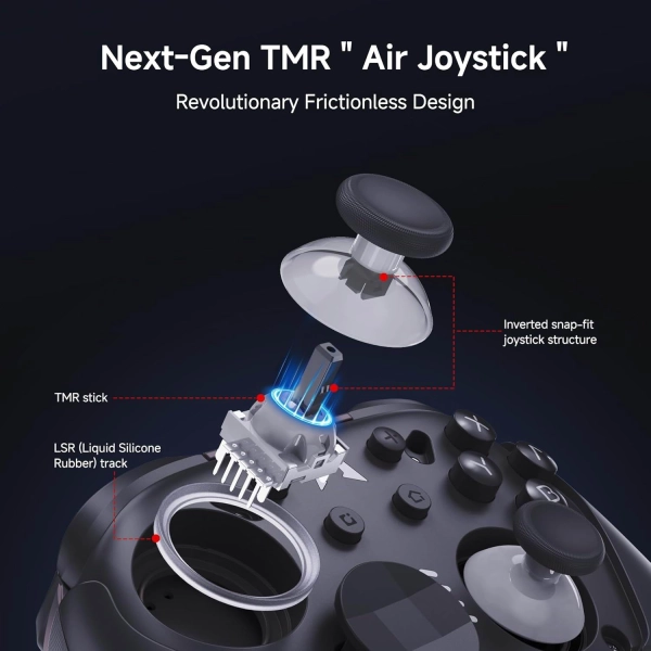 Геймпад MOBAPAD Chitu 2 HD Механічні кнопки, Турбо, 6 осьовий гіроскоп Black