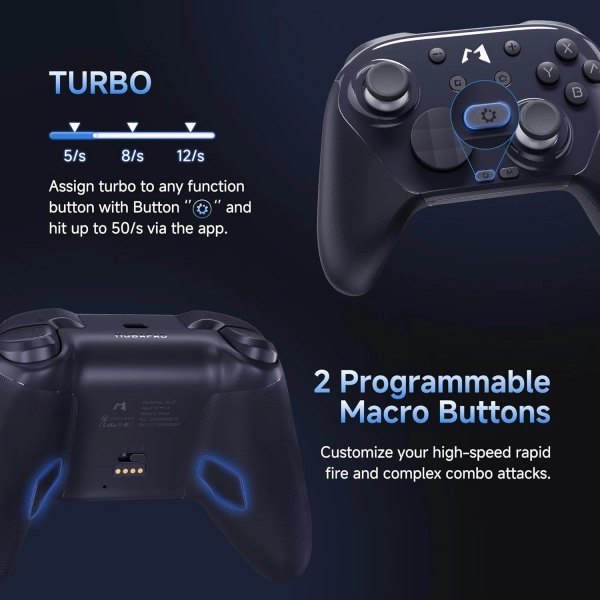 Геймпад MOBAPAD Chitu 2 HD Механічні кнопки, Турбо, 6 осьовий гіроскоп Black