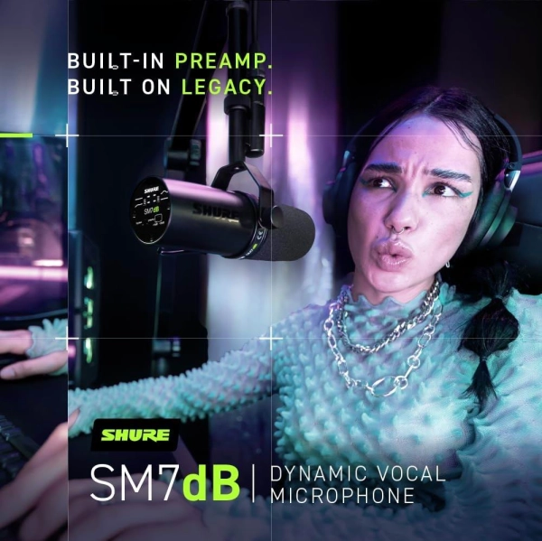 Мікрофон студійний Shure SM7DB Чорний