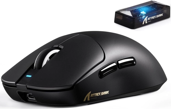 Миша ATTACK SHARK X8 Ultimate 42000 DPI PAW3950MAX,8K Sensor,Nordic 54L15 Black