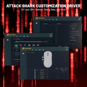 Миша ATTACK SHARK X8 Ultimate 42000 DPI PAW3950MAX,8K Sensor,Nordic 54L15 White