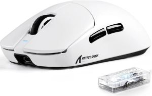 Миша ATTACK SHARK X8 Ultimate 42000 DPI PAW3950MAX,8K Sensor,Nordic 54L15 White