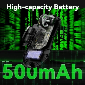 Бездротова миша ATTACK SHARK V5 42000 DPI PAW3950MAX,8K,Nordic 52840,Black