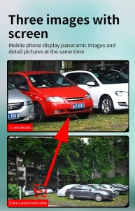 Вулична 12MP IP Камера 3 в 1 WiFi Поворотна P23 IPC 360