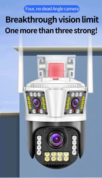 Вулична 12MP IP Камера 3 в 1 WiFi Поворотна P23 IPC 360