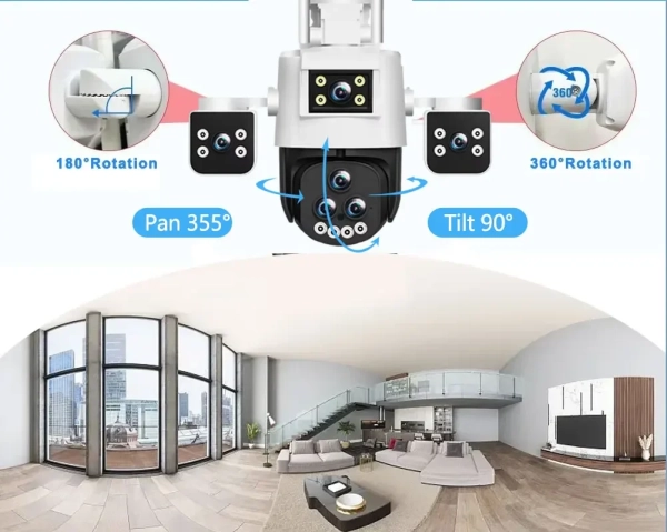 Зовнішня 20MP IP WiFi камера QEARIM PC-288-10K-5 Лінз 20X Zoom IPC 360