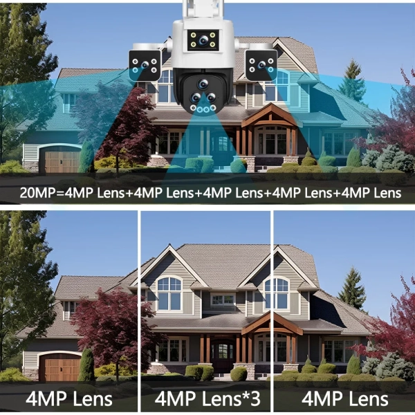 Зовнішня 20MP IP WiFi камера QEARIM PC-288-10K-5 Лінз 20X Zoom IPC 360