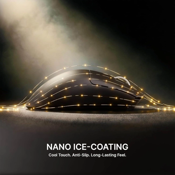 Безпровідна мишка ATTACK SHARK V8 42000 DPI PAW3950MAX Nordic 54L15 8K Black