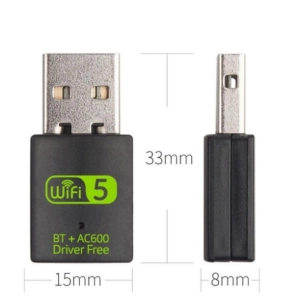 USB-адаптер ZEXMTE 600Mbps Wi-Fi+Bluetooth для ноутбуків ПК