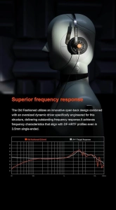 Навушники Moondrop Old Fashioned (Jack 3.5) портативні накладні з драйвером 40 мм Black