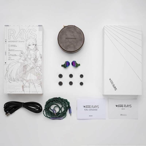 Навушники  для геймерів MOONDROP RAYS Gravity - 2-х драйверні IEM навушники для геймерів