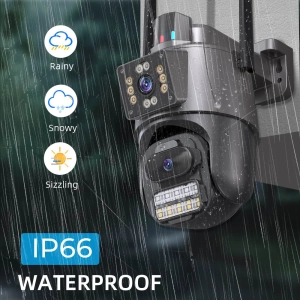 Вулична 6MP IP WiFi камера 2 в 1 TOX EP11A-QQ-6M 3+3MP ICSEE Автостеження за людьми