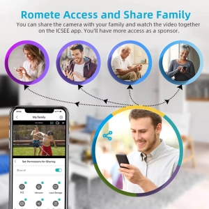 Вулична 6MP IP WiFi камера 2 в 1 TOX EP11A-QQ-6M 3+3MP ICSEE Автостеження за людьми