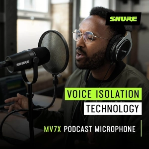 Мікрофон Shure MV7X (XLR) Чорний