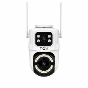 Зовнішня Wi-Fi камера TOX EP1 8MP iCSee з двома об'єктивами та автостеженням