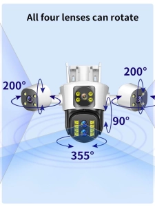 Вулична 16MP IP Камера 3 в 1 WiFi Поворотна P29-Q3-4M-10X IPC 360