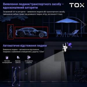 Зовнішня Wi-Fi камера TOX EP3 8MP iCSee з двома об'єктивами та автостеженням