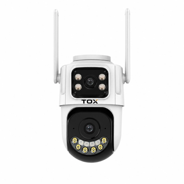 Зовнішня Wi-Fi камера TOX EP3 8MP iCSee з двома об'єктивами та автостеженням